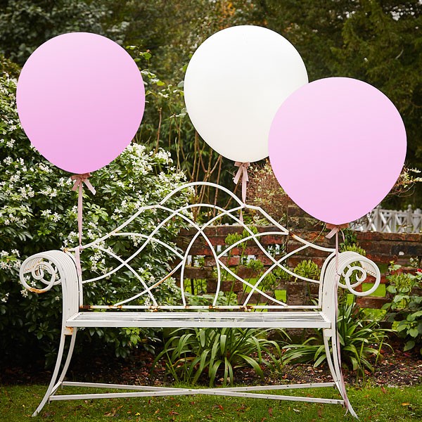 ลูกโป่งจัมโบ้ สีชมพู ขนาด 36 นิ้ว - Round Jumbo Balloon Pink