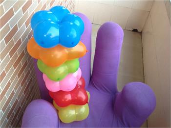 ลูกโป่งดอกไม้ Flower Latex Balloon 12" คละสี แพ็คละ 10 ชิ้น