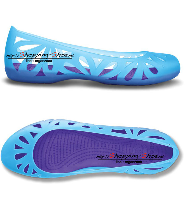 Women's Crocs Adrina Flat III - Electric Blue / Ultraviolet ของแท้ Outlet ไทยและอเมริกา