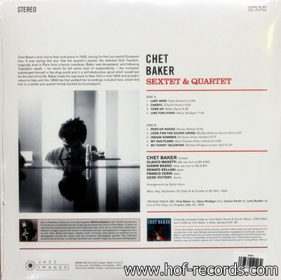 Chet Baker - Sextet & Quartet 1Lp N.