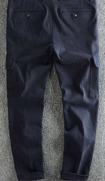 กางเกงสแล็ค แฟชั่น แต่งกระเป๋าข้าง สีเขียว No. 30