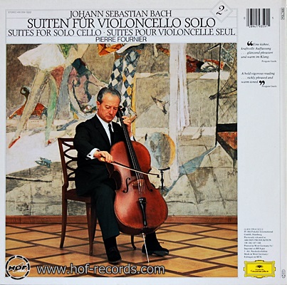 Suiten Fur Violoncello Solo - Johann Sebastian Bach 2lp