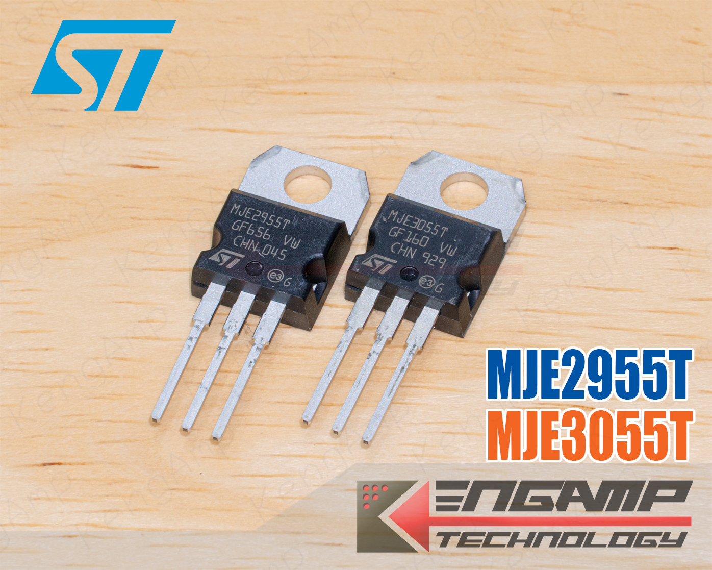 (สินค้ามีตัวเลือก) [TR] MJE2955T หรือ MJE3055T ST PNP หรือ PNP Transistor 10A 60V