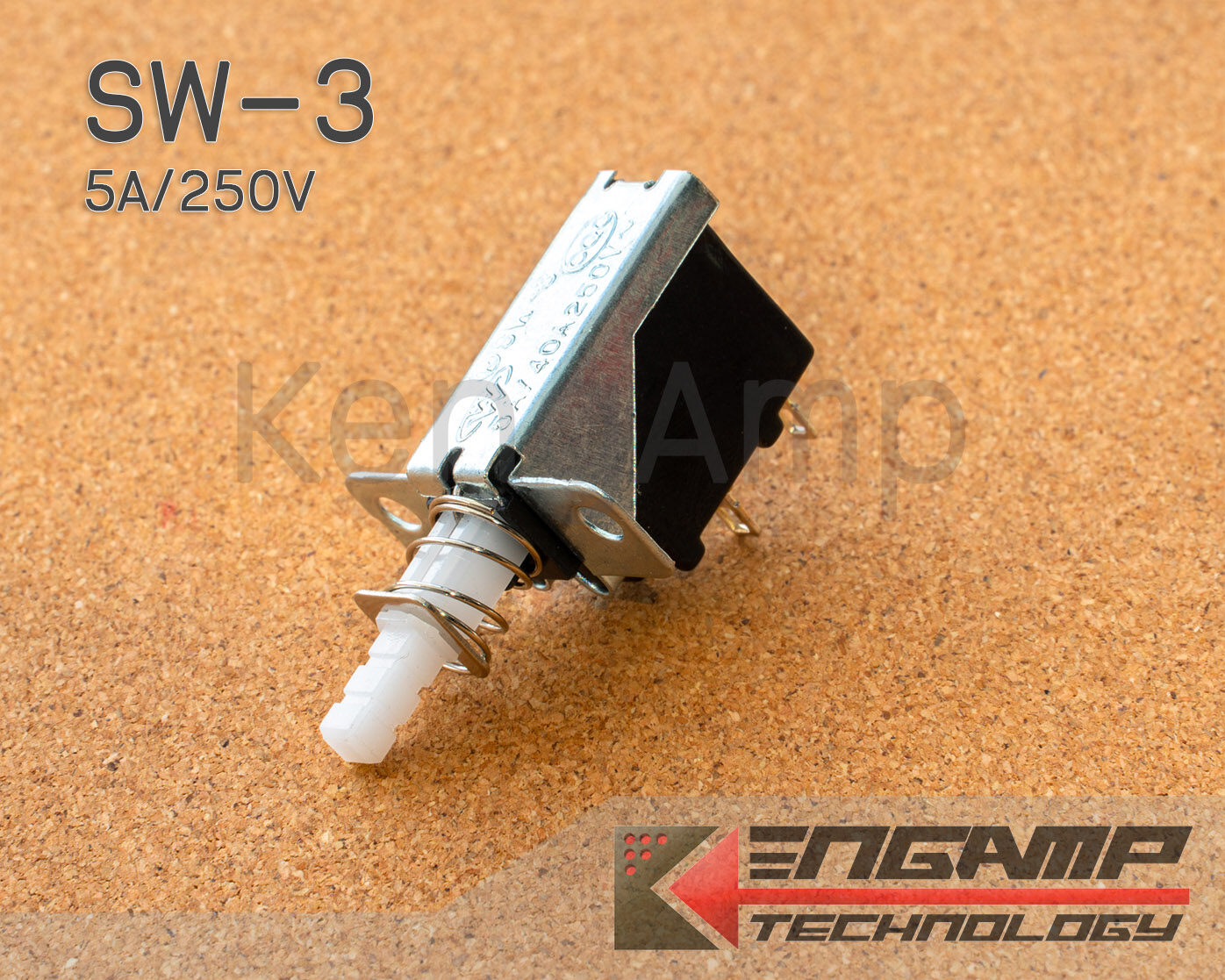 (1ตัว) [SW] Switch SW-3 สวิตซ์กดติด-กดดับ 5A/250Vac
