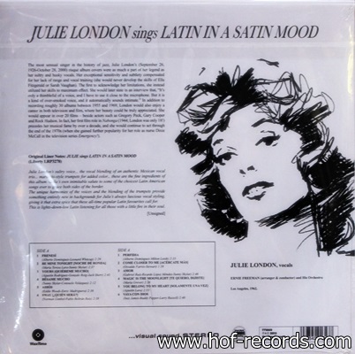 Julie London - Sings Latin In A Satin Mood 1Lp N.