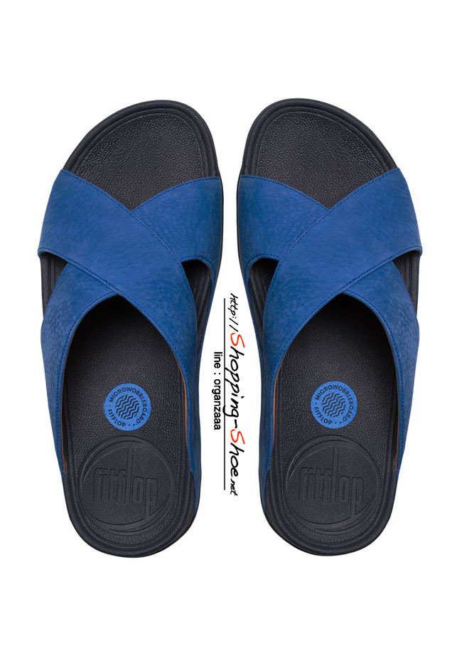 Fitflop Men's Xosa Nubuck Mazarine Blue ของแท้ นำเข้าจาก USA และ UK