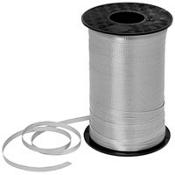 ริบบิ้นม้วนใหญ่สีเทา (สีเงิน) สำหรับผูกลูกโป่ง ยาว 350 เมตร - Silver Curling Ribbon