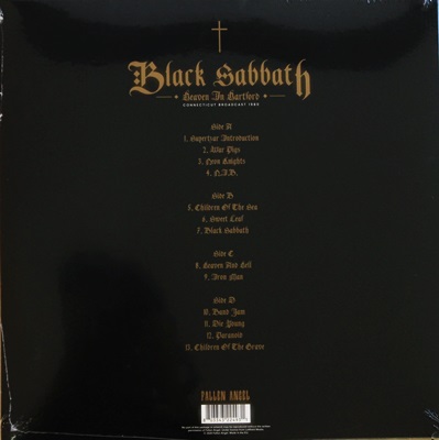 Black Sabbath - Heaven In Hartford 1980 2Lp N.