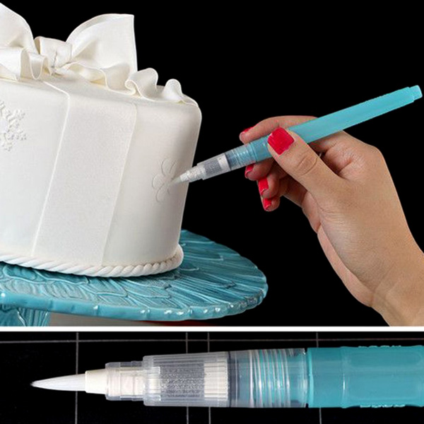 Brush Painting Tool Gum Paste Coloring (สีขาว)