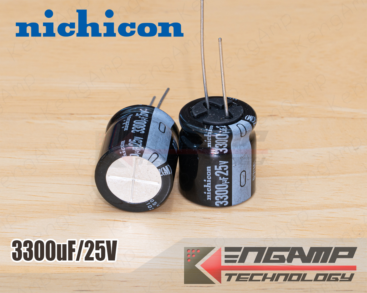 (1ตัว) [E-CAP] 3300uF/25V 105 C Nichicon RZ(M) 18x20mm P=7mm