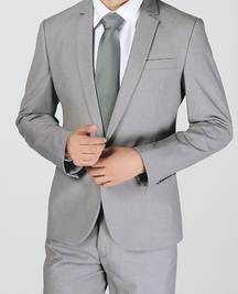 ชุดสูทงานแต่ง ชุดไปงานแต่งชาย ชุดแต่งงาน เสื้อสูท กางเกงสไตล์อังกฤษ ปกเปิดมาตรฐาน กระดุม1เม็ด 2เม็ด Size No.34 36 38 40 42 44 กากี น้ำเงินกรม ฟ้า เทาอ่อน เทาเงา ดำเงา ขาว เขียว