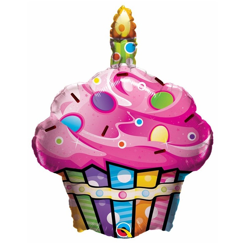 ลูกโป่งฟลอย์คัพเค้ก FUN & FUNKY CUPCAKE/ Item No.TQ-16256 แบรนด์ Qualatex
