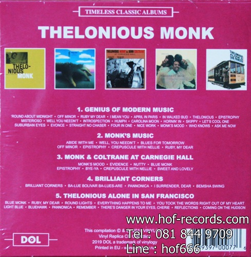 Thelonious Monk - Timeless Classic 5cd N.
