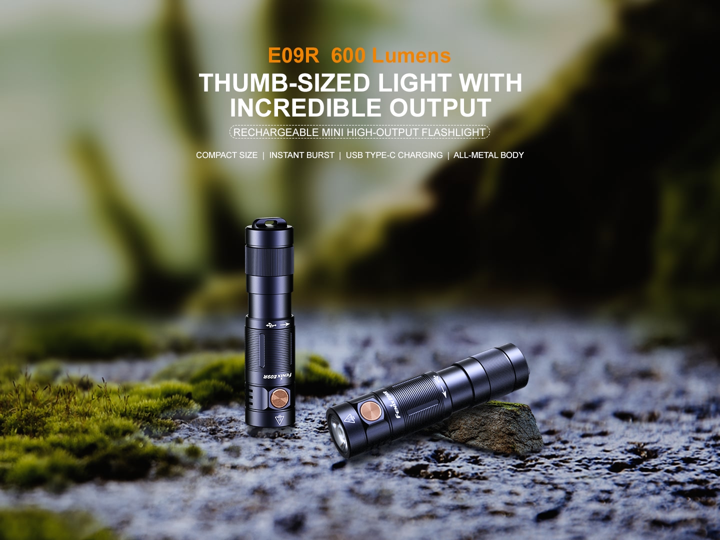 fenix E09R ไฟฉายแรงสูงขนาดเล็ก