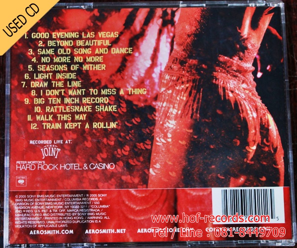 Used CD Aerosmith - Live at The Hard rock Hotel Las Vegus ( USA) very good