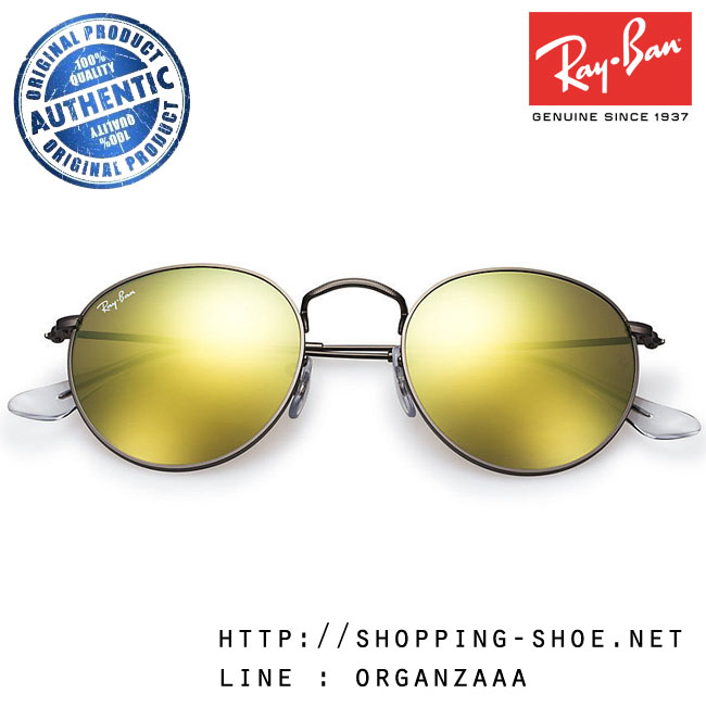 RayBan - RB3447 029/93 Round Metal Yellow Flash Lens, 50 mm.