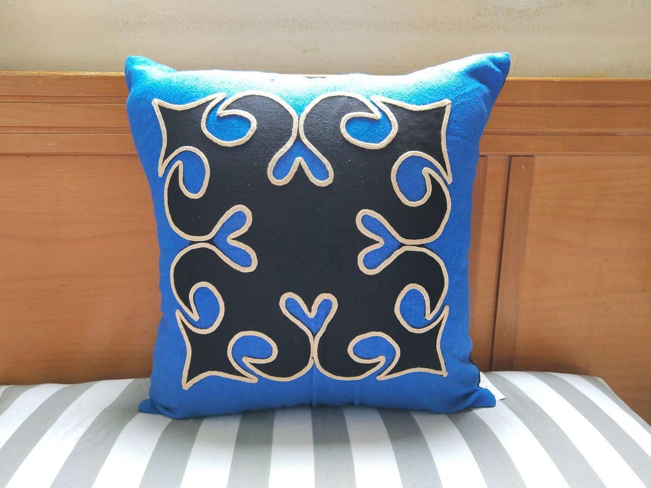 ปลอกหมอนอิง สีน้ำเงิน