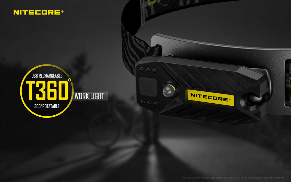 ไฟฉายคาดหัว Nitecore T360 ชาร์จได้ในตัว