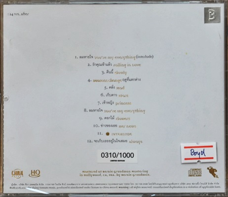บอย โกสิยพงษ์ - Rhythm & Boyd 1Cd N.