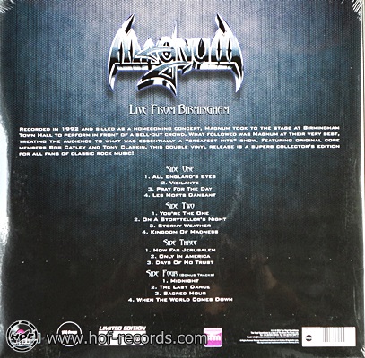 Magnum - Live From Birmingham 2013 2lp NEW