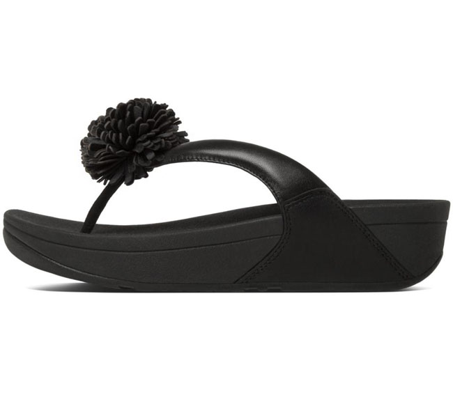 Fitflop Flowerball Leather Black ของแท้ นำเข้าจาก USA และ UK