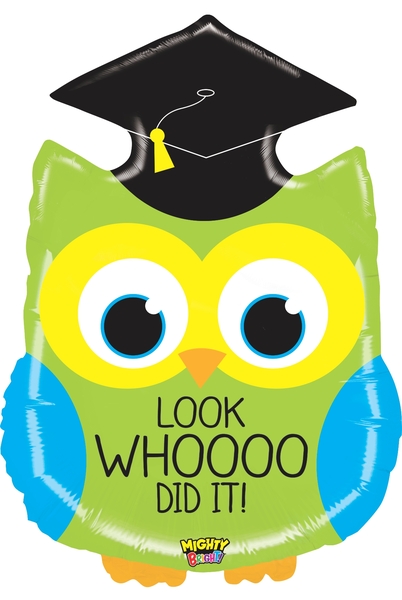 ลูกโป่งฟลอย์ 28" SHAPE MIGHTY GRAD OWL LS FOIL/ Item No.TQ-BL35242 แบรนด์ Qualatex
