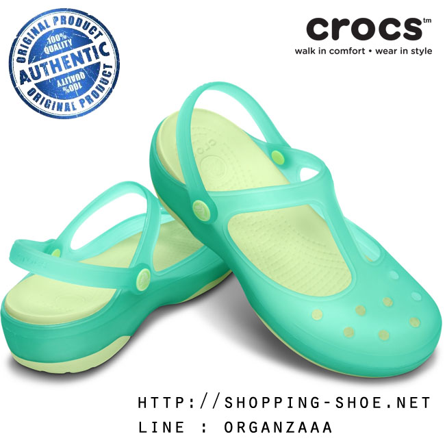 Crocs Carlie Mary Jane - Island Green / Celery ของแท้ Outlet ไทยและอเมริกา