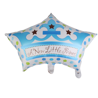 บอลลูนฟลอย์มงกุฎเด็กชาย A New Little Prince - A New Little Prince Foil Balloon / Item No.TL-C023