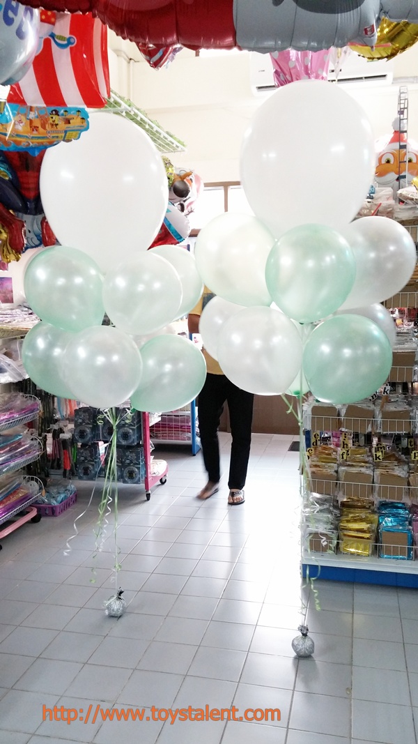 ลูกโป่งจัมโบ้ สีขาว ขนาด 24 นิ้ว - Round Jumbo Balloon White color 24"