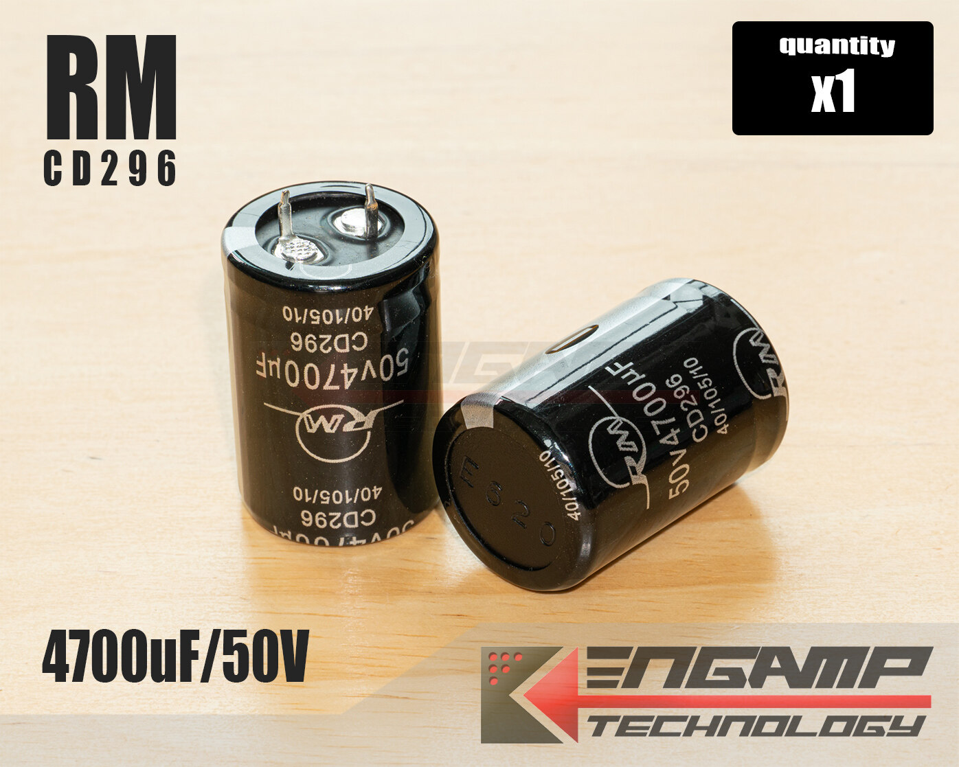 (1ตัว) [E-CAP] 4700uF/50V 105ºC RM CD296 ø25xH37mm P=10mm