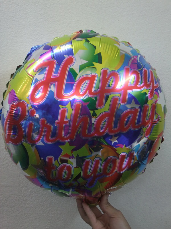 ลูกโป่งฟลอย์ Happy Birthday To You ลายดาว- Happy Birthday To You Star design Foil Balloon / Item No. TL-D002