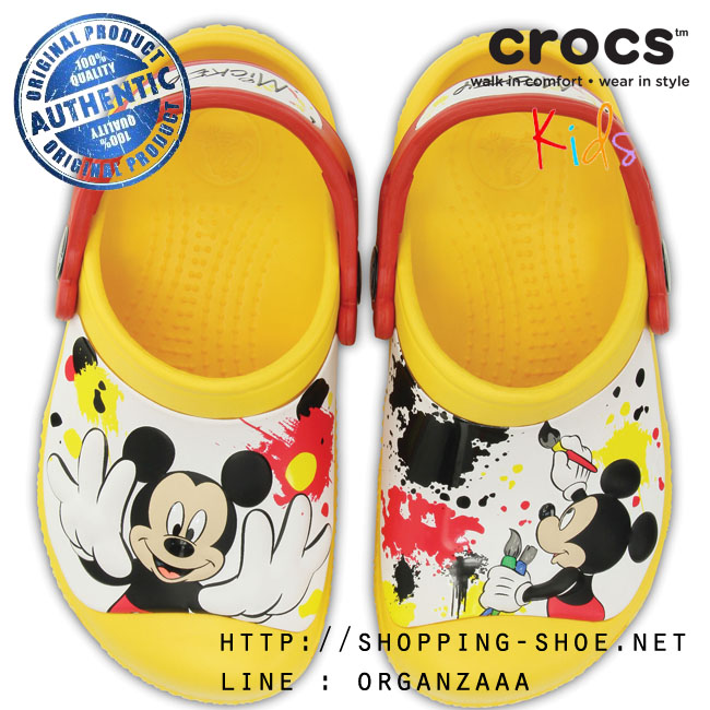 Creative Crocs Mickey Paint Splatter Clog ของแท้ Outlet ไทยและอเมริกา