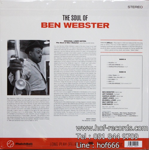 Ben Webster - The Soul Of Ben Webster 1Lp N.