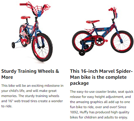Marvel Spider-Man Bike by Huffy จักรยานเด็ก จักรยานขาไถ เพื่อพัฒนาการของลูกน้อย