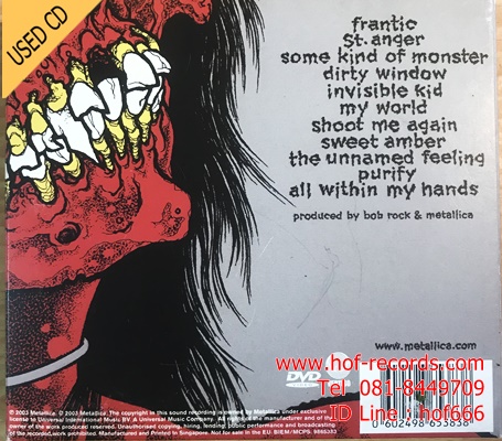Metallica - St.Anger (Singapore) Used CD 1 Dise VG++