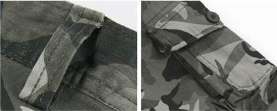 กางเกงขาเดฟ สลิมฟิต แฟชั่นลายพราง สีเทา *No.29-30