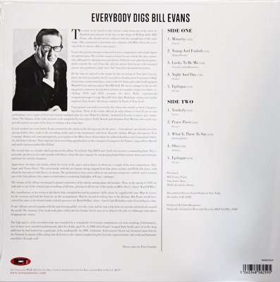 Bill Evans - Everybody Digs 1Lp N.