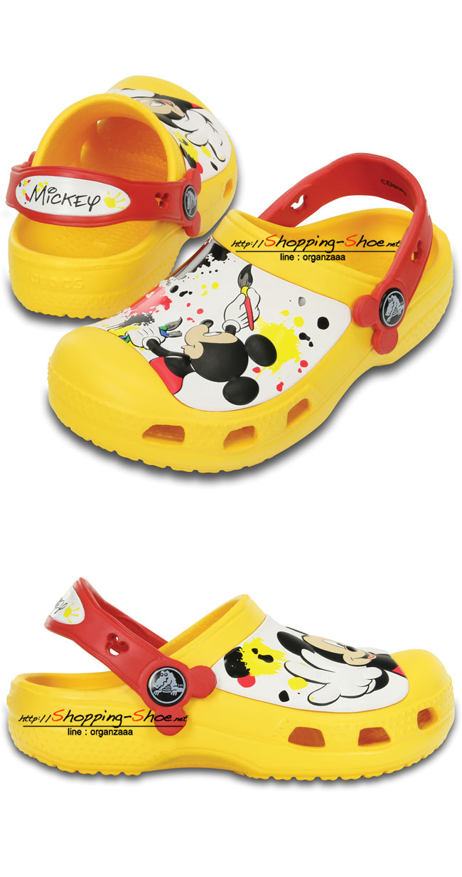 Creative Crocs Mickey Paint Splatter Clog ของแท้ Outlet ไทยและอเมริกา