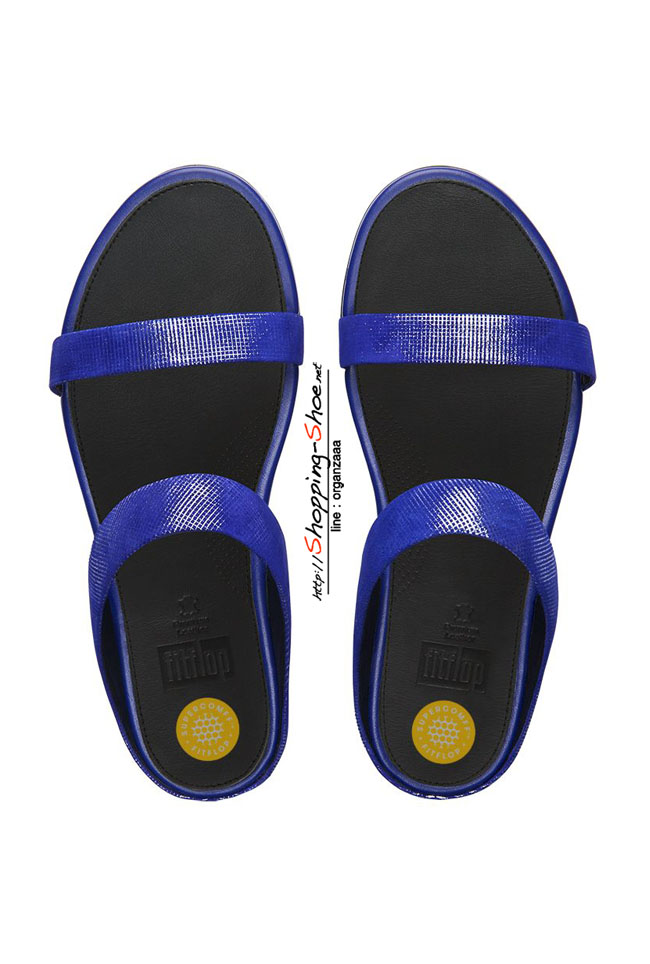 Fitflop Banda Opul Slide Mazarine Blue ของแท้ นำเข้าจาก USA และ UK