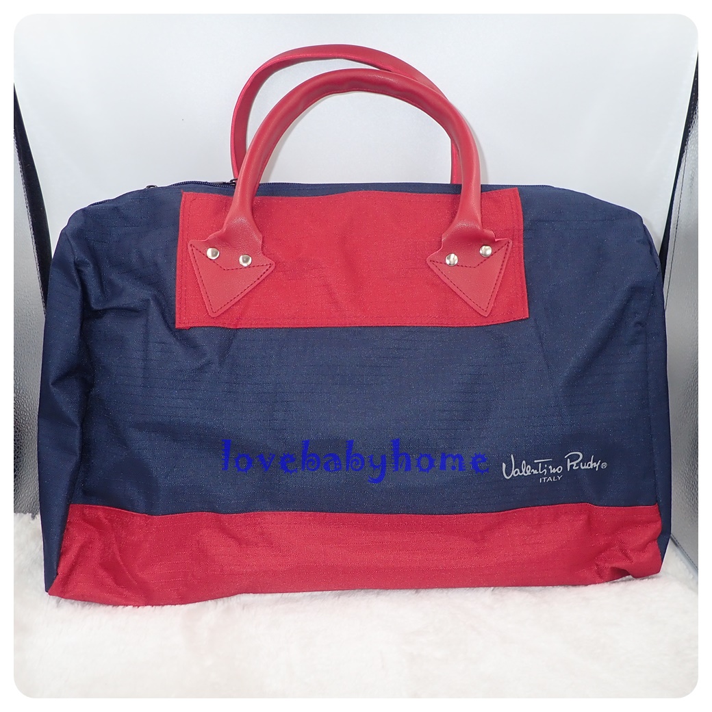 กระเป๋าใส่เสื้อผ้า สีน้ำเงินแดง กระเป๋าใส่ของ กระเป๋าเดินทาง