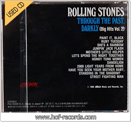 Rolling Stones - Through The Past.Darkly Big Hits Vol.2 (JAPAN) Used Cd VG++