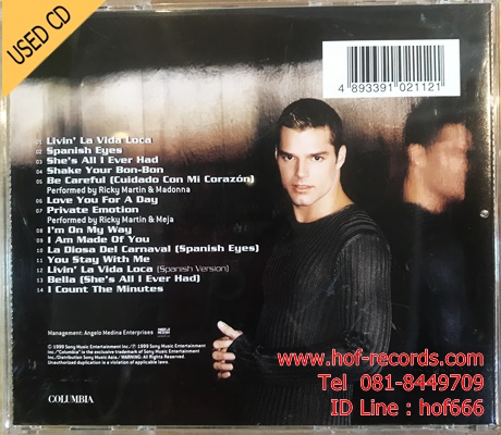 Ricky Martin (Asia) Used CD 1 Dise NM
