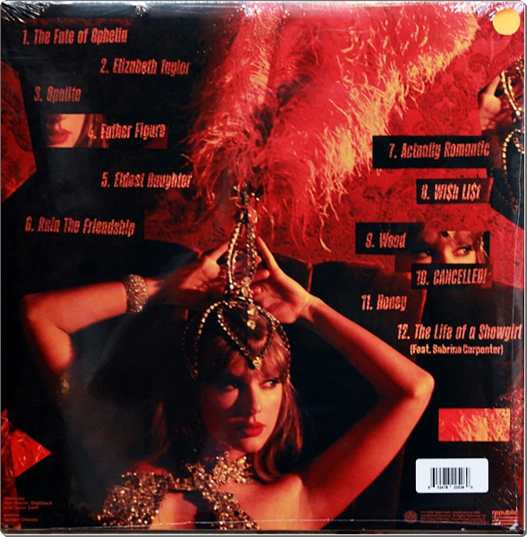 Taylor Swift - The Life Of A Shoegirl (Orange Glitter Vinyl) 2Lp New