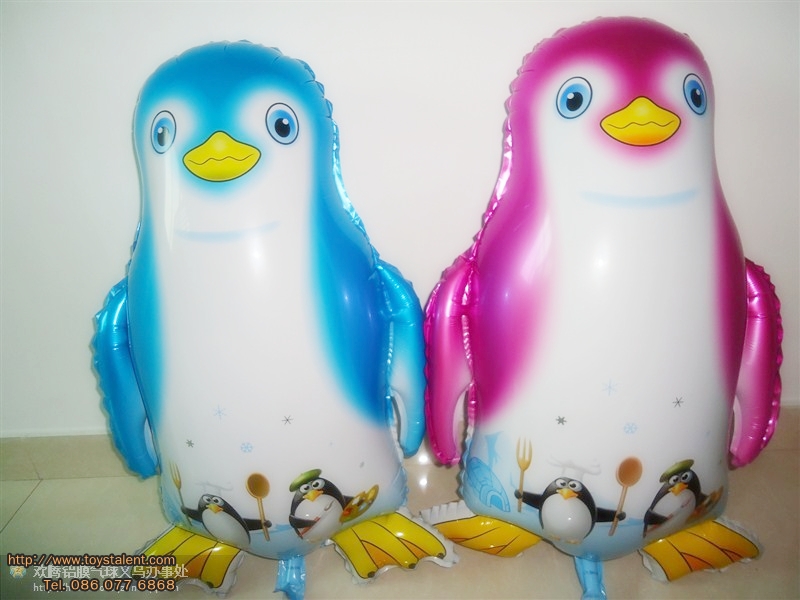ลูกโป่งฟลอย์เพนกวินสีฟ้า - Blue Penguin Foil Balloon / Item No. TL-B024