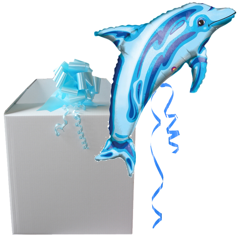 Dolphin Medium Shape Balloon - ลายปลาโลมา ขนาดกลาง / Item No. TL-B002