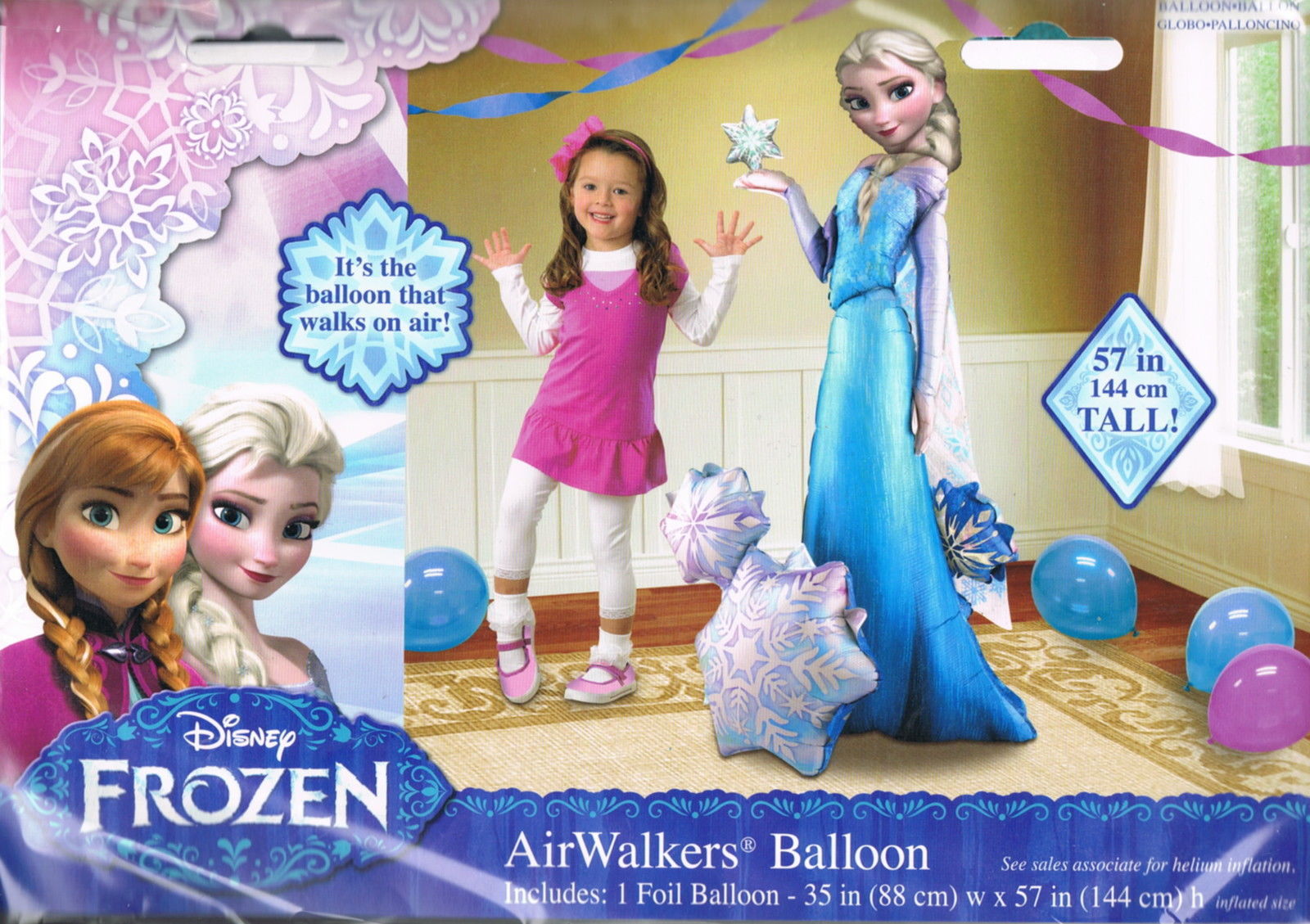 ลูกโป่งฟอลย์เอลซ่า ELSA THE SNOW QUEEN AIRWALKER/ Item No.TQ-A11008701 แบรนด์ Qualatex