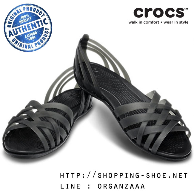 Crocs Huarache Flat - Black ของแท้ Outlet ไทยและอเมริกา