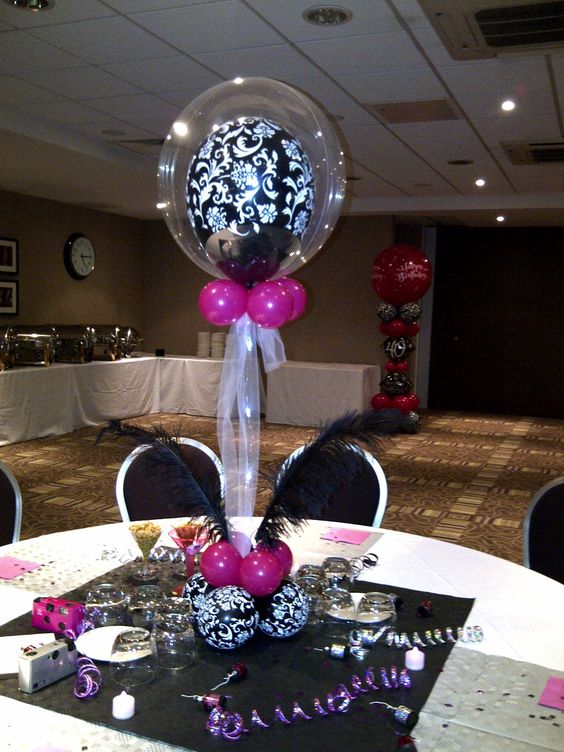 ลูกโป่งกลมพิมพ์ลาย Damask Print Balloons (Black & White) แพ็คละ 10 ใบ(Round Balloons 12"- Printing Damask Print Balloons (Black & White)