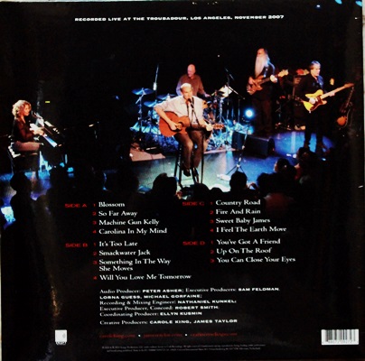 Carole King & James Taylor - Live At The Troubadour 2Lp N.