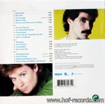 Dary Hall John Oates - The Very Best Of 2Lp N.